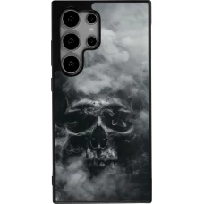Samsung Galaxy S25 Ultra Case Hülle - Silikon schwarz Halloween 2024 smoky skull