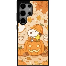 Coque Samsung Galaxy S25 Ultra - Silicone rigide noir Halloween 2026 Snoopy Halloween