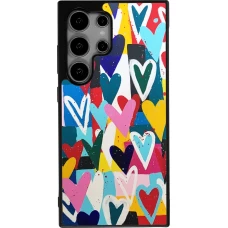 Samsung Galaxy S25 Ultra Case Hülle - Silikon schwarz Joyful Hearts