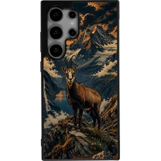Coque Samsung Galaxy S25 Ultra - Silicone rigide noir Linocut Chamois