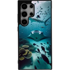 Samsung Galaxy S25 Ultra Case Hülle - Silikon schwarz Manta Lagune Reinigung