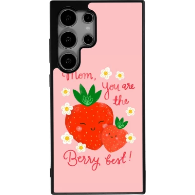 Samsung Galaxy S25 Ultra Case Hülle - Silikon schwarz Mom 2026 Berry best