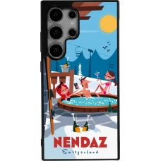 Coque Samsung Galaxy S25 Ultra - Silicone rigide noir Nendaz Mountain Jacuzzi