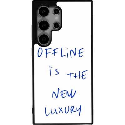 Coque Samsung Galaxy S25 Ultra - Silicone rigide noir Offline is the new luxury