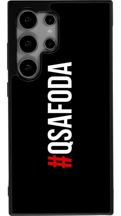 Coque Samsung Galaxy S25 Ultra - Silicone rigide noir Qsafoda 1