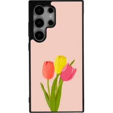 Coque Samsung Galaxy S25 Ultra - Silicone rigide noir Spring 23 tulip trio