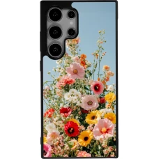 Samsung Galaxy S25 Ultra Case Hülle - Silikon schwarz Spring flowers Spring 2026