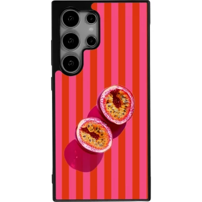 Coque Samsung Galaxy S25 Ultra - Silicone rigide noir Passion fruit Summer 2026