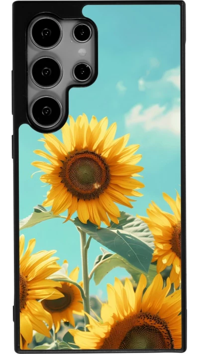 Coque Samsung Galaxy S25 Ultra - Silicone rigide noir Sunflowers Summer 2026