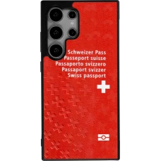 Samsung Galaxy S25 Ultra Case Hülle - Silikon schwarz Swiss Passport