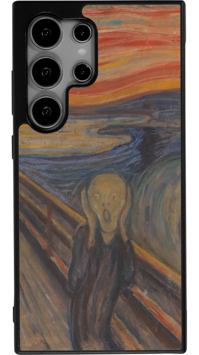 Coque Samsung Galaxy S25 Ultra - Silicone rigide noir Tableau art - Le Cri - Edvard Munch