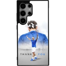 Coque Samsung Galaxy S25 Ultra - Silicone rigide noir Thank you Roger