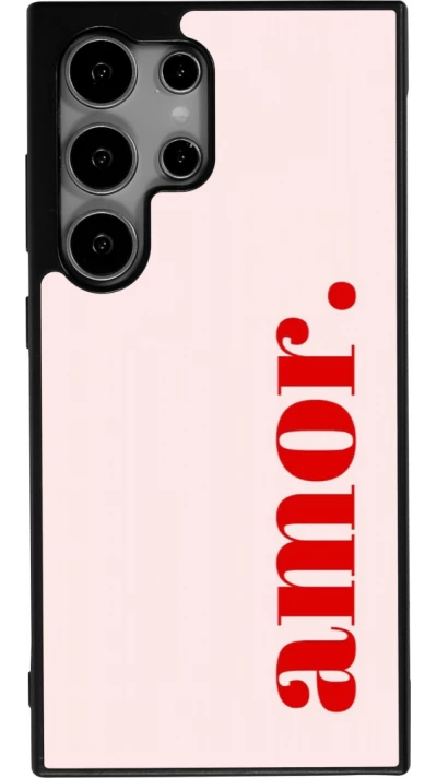 Coque Samsung Galaxy S25 Ultra - Silicone rigide noir Valentine 2024 amor