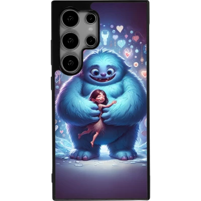 Coque Samsung Galaxy S25 Ultra - Silicone rigide noir Valentine 2024 Fluffy Love