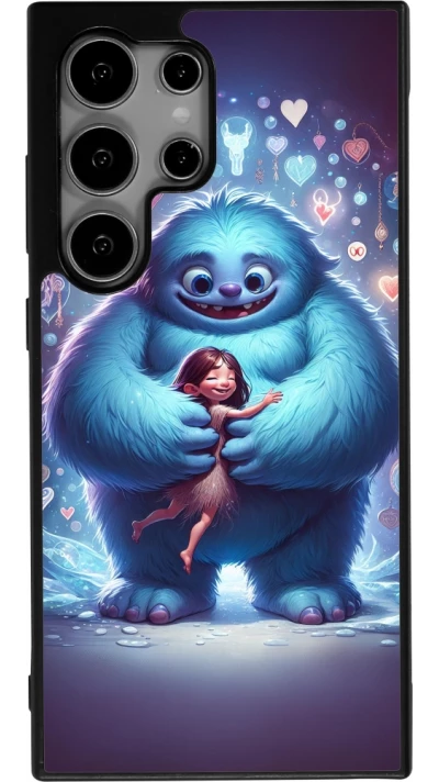 Coque Samsung Galaxy S25 Ultra - Silicone rigide noir Valentine 2024 Fluffy Love