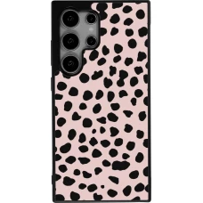 Coque Samsung Galaxy S25 Ultra - Silicone rigide noir Wild Leopard Pink