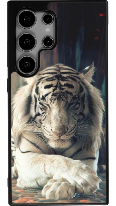 Coque Samsung Galaxy S25 Ultra - Silicone rigide noir Zen Tiger