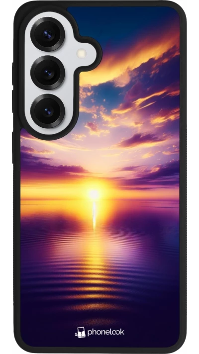 Samsung Galaxy S26 Case Hülle - Silikon schwarz Sonnenuntergang gelb violett