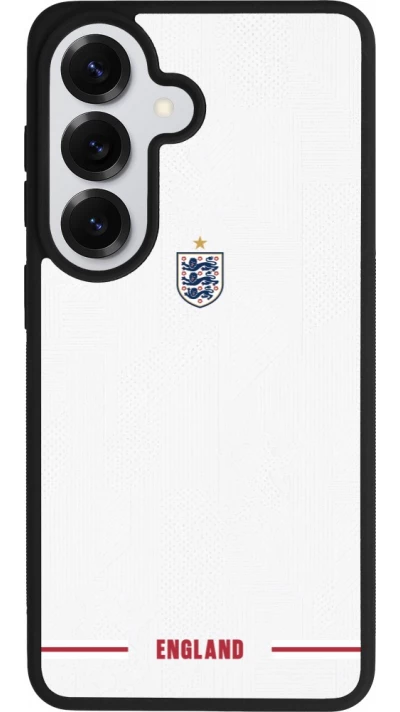 Coque Samsung Galaxy S26 - Silicone rigide noir Maillot de football Angleterre 2026 personnalisable