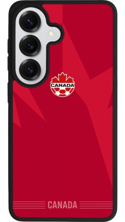 Coque Samsung Galaxy S26 - Silicone rigide noir Maillot de football Canada 2026 personnalisable