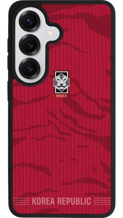 Coque Samsung Galaxy S26 - Silicone rigide noir Maillot de football Corée du Sud 2026 personnalisable