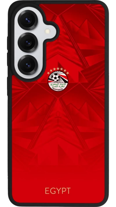 Coque Samsung Galaxy S26 - Silicone rigide noir Maillot de football Égypte 2026 personnalisable