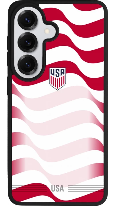 Samsung Galaxy S26 Case Hülle - Silikon schwarz Vereinigten Staaten 2026 personalisierbares Fussballtrikot