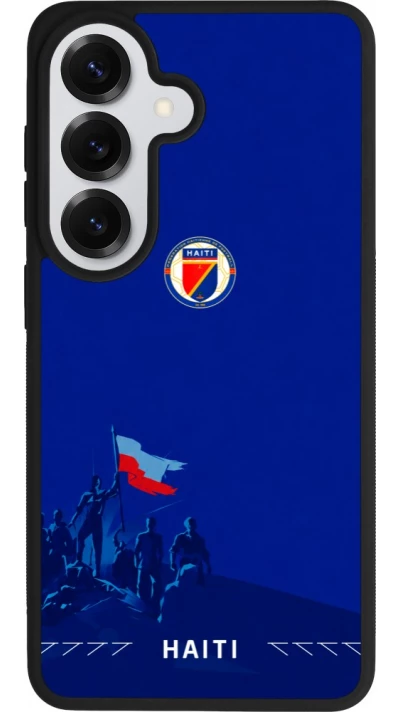 Coque Samsung Galaxy S26 - Silicone rigide noir Maillot de football Haiti 2026 personnalisable