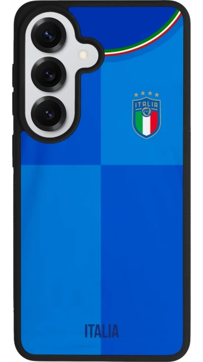 Coque Samsung Galaxy S26 - Silicone rigide noir Maillot de football Italie 2022 personnalisable