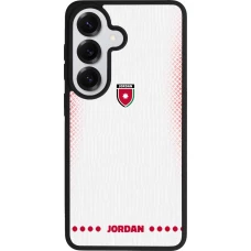 Coque Samsung Galaxy S26 - Silicone rigide noir Maillot de football Jordanie 2026 personnalisable