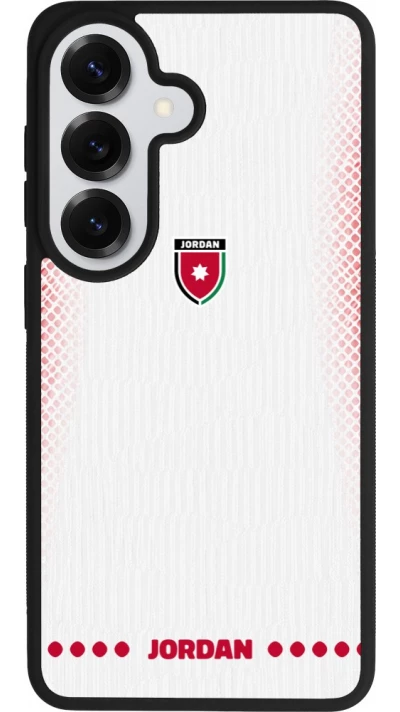 Coque Samsung Galaxy S26 - Silicone rigide noir Maillot de football Jordanie 2026 personnalisable