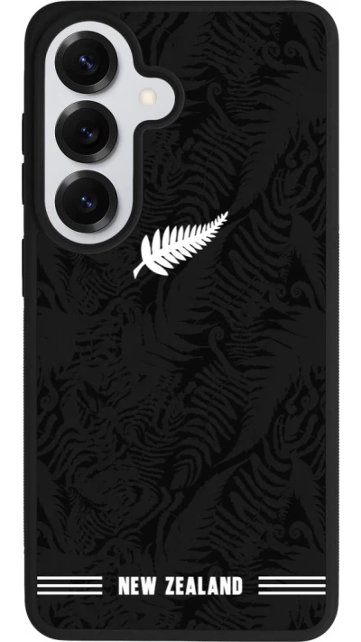 Coque Samsung Galaxy S26 - Silicone rigide noir Maillot de football Nouvelle-Zélande 2026 personnalisable