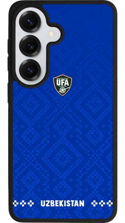 Samsung Galaxy S26 Case Hülle - Silikon schwarz Usbekistan 2026 personalisierbares Fussballtrikot