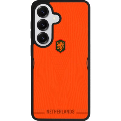 Samsung Galaxy S26 Case Hülle - Silikon schwarz Niederlande 2026 personalisierbares Fussballtrikot