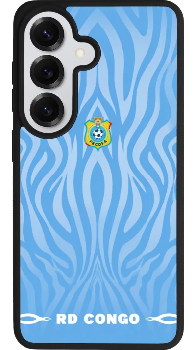 Coque Samsung Galaxy S26 - Silicone rigide noir Maillot de football RD Congo 2026 personnalisable