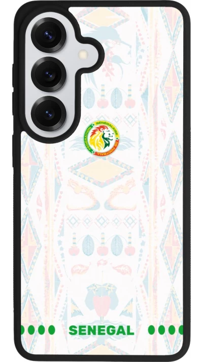 Coque Samsung Galaxy S26 - Silicone rigide noir Maillot de football Sénégal 2026 personnalisable