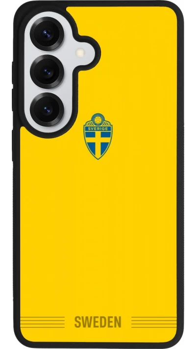 Coque Samsung Galaxy S26 - Silicone rigide noir Maillot de football Suède 2026 personnalisable