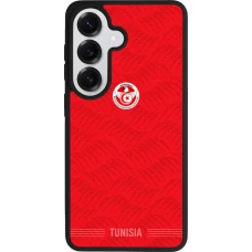 Coque Samsung Galaxy S26 - Silicone rigide noir Maillot de football Tunisie 2026 personnalisable
