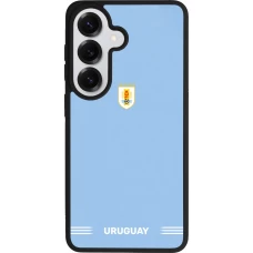 Coque Samsung Galaxy S26 - Silicone rigide noir Maillot de football Uruguay 2026 personnalisable
