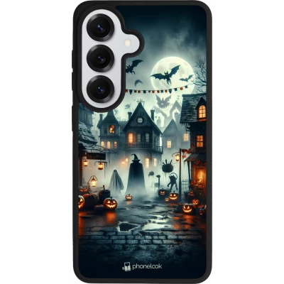Samsung Galaxy S26 Case Hülle - Silikon schwarz Halloween Spukstadt