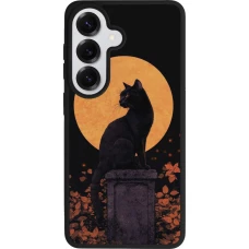 Samsung Galaxy S26 Case Hülle - Silikon schwarz Halloween 2026 Cat Art Nouveau