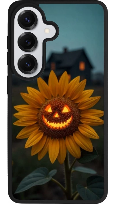 Samsung Galaxy S26 Case Hülle - Silikon schwarz Halloween 2026 Evil Sunflower