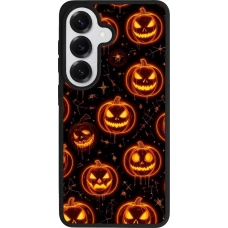 Samsung Galaxy S26 Case Hülle - Silikon schwarz Halloween 2026 Pattern Pumpkins