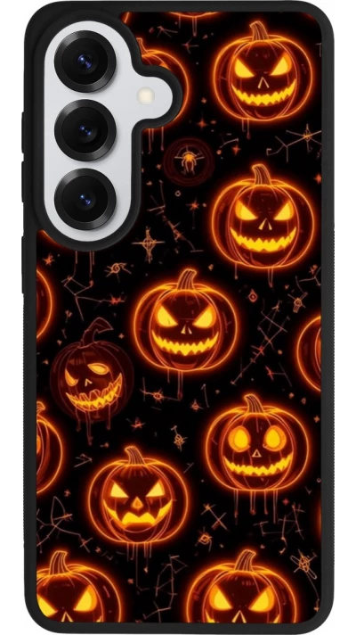 Samsung Galaxy S26 Case Hülle - Silikon schwarz Halloween 2026 Pattern Pumpkins