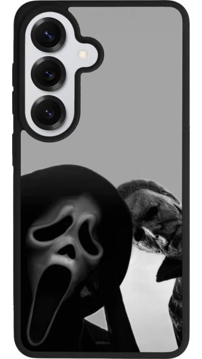 Samsung Galaxy S26 Case Hülle - Silikon schwarz Halloween 2026 Scream and Michael Myers