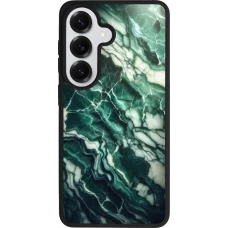 Samsung Galaxy S26 Case Hülle - Silikon schwarz Majestätischer grüner Marmor