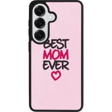 Coque Samsung Galaxy S26 - Silicone rigide noir Mom 2023 best Mom ever pink
