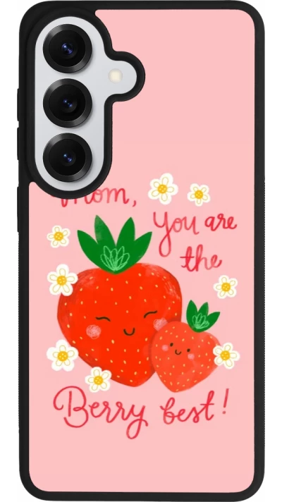 Coque Samsung Galaxy S26 - Silicone rigide noir Mom 2026 Berry best