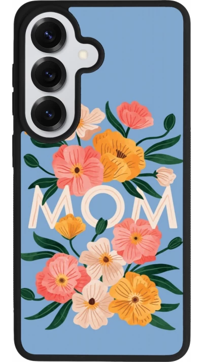 Coque Samsung Galaxy S26 - Silicone rigide noir Mom 2026 Flowers