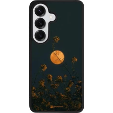 Coque Samsung Galaxy S26 - Silicone rigide noir Moon Flowers